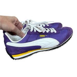Puma Speeder Purple Suede & Nylon Retro Sneakers 7.5 38